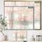 Designart - Intersect II Grey - Pink Modern Canvas in Gold Frame